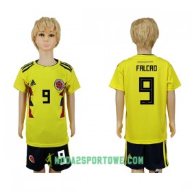 Koszulka Kolumbia Falcao 9 Dziecięcy Mistrzostwa Świata 2018 Domowe Stroje Piłkarskie